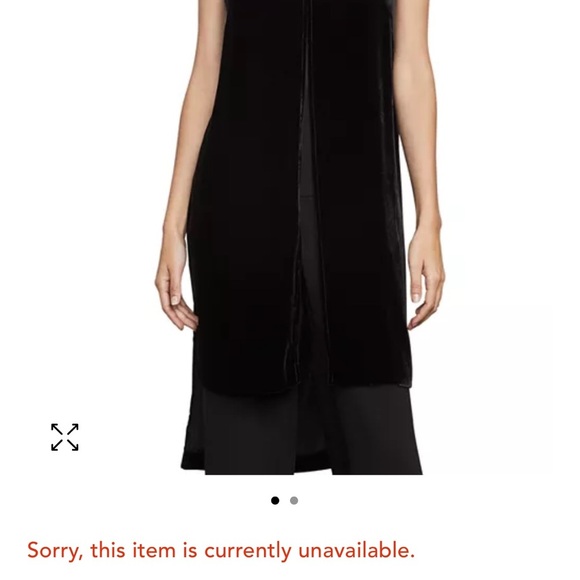 NWOT BCBGMaxazria Black High/Low Tunic Top Size XXS - Picture 7 of 14